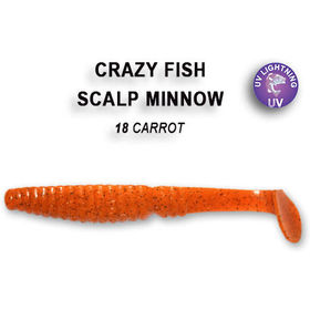 Силиконовая приманка Crazy Fish Scalp Minnow 3,2 / 7-80-18-6 / Кальмар (5 шт.)