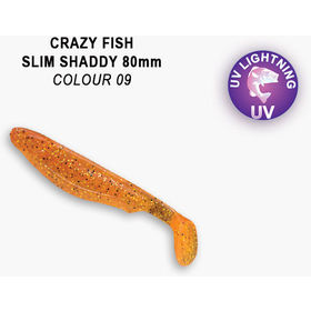 Силиконовая приманка Crazy Fish Slim Shaddy 3,2 / 56-80-9-7 (5 шт.)