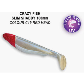 Силиконовая приманка Crazy Fish Slim Shaddy 6,4 / 57-160-C19-1 / Анис (2 шт.)