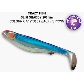 Силиконовая приманка Crazy Fish Slim Shaddy 8 / 58-200-C17-1 / Анис (1 шт.)
