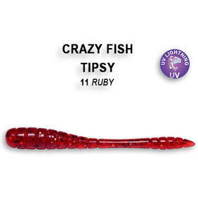 Силиконовая приманка Crazy Fish Tipsy 2 / 9-50-11-5 / Ж.Чеснок (8 шт.)