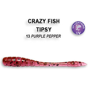 Силиконовая приманка Crazy Fish Tipsy 2 / 9-50-13-5 / Ж.Чеснок (8 шт.)