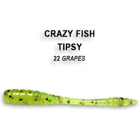 Силиконовая приманка Crazy Fish Tipsy 2 / 9-50-22-6 / Кальмар (8 шт.)