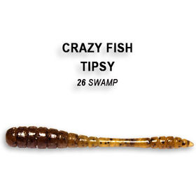 Силиконовая приманка Crazy Fish Tipsy 2 / 9-50-26-6 / Кальмар (8 шт.)