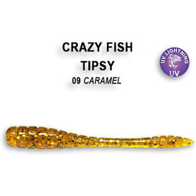 Силиконовая приманка Crazy Fish Tipsy 2 / 9-50-9-1 / Анис (8 шт.)