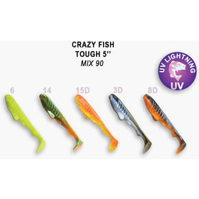 Силиконовая приманка Crazy Fish Tough 5 / 28-125-M90-6 / Кальмар (5 шт.)