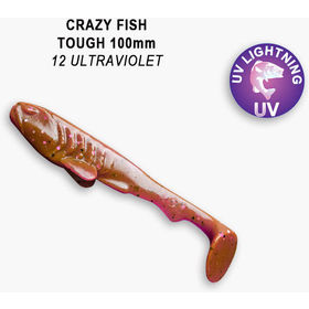Силиконовая приманка Crazy Fish Tough 4 / 48-100-12-6 / Кальмар (6 шт.)