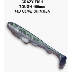 Силиконовая приманка Crazy Fish Tough 4 / 48-100-14d-6 / Кальмар (6 шт.)