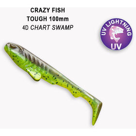 Силиконовая приманка Crazy Fish Tough 4 / 48-100-4d-6 / Кальмар (6 шт.)