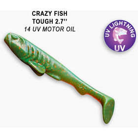 Силиконовая приманка Crazy Fish Tough 2,8 / 59-70-14-6 / Кальмар (5 шт.)