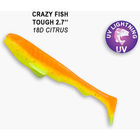 Силиконовая приманка Crazy Fish Tough 2,8 / 59-70-18d-6 / Кальмар (5 шт.)