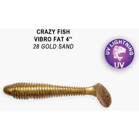Силиконовая приманка Crazy Fish Vibro Fat 2,7 / 1-71-28-4 / Креветка (5 шт.)