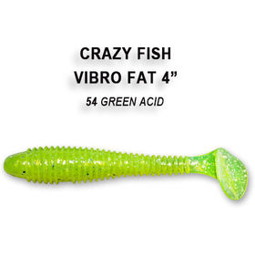 Силиконовая приманка Crazy Fish Vibro Fat 4 / 14-100-54-6 / Кальмар (4 шт.)