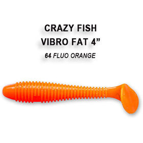 Силиконовая приманка Crazy Fish Vibro Fat 4 / 14-100-64-6 / Кальмар (4 шт.)