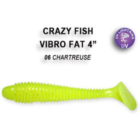 Силиконовая приманка Crazy Fish Vibro Fat 4 / 14-100-6-6 / Кальмар (4 шт.)