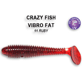 Силиконовая приманка Crazy Fish Vibro Fat 2,7 / 1-71-11-3 / Ж.Рыба (5 шт.)