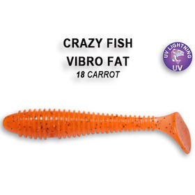 Силиконовая приманка Crazy Fish Vibro Fat 2,7 / 1-71-18-6 / Кальмар (5 шт.)