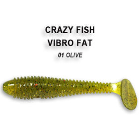 Силиконовая приманка Crazy Fish Vibro Fat 2,7 / 1-71-1-4 / Креветка (5 шт.)