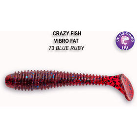 Силиконовая приманка Crazy Fish Vibro Fat 2,7 / 1-71-73-6 / Кальмар (5 шт.)