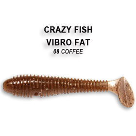 Силиконовая приманка Crazy Fish Vibro Fat 2,7 / 1-71-8-1 / Анис (5 шт.)