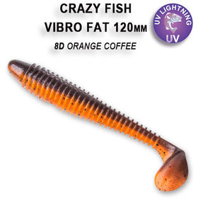 Силиконовая приманка Crazy Fish Vibro Fat 4.7 / 39-120-8d-6 / Кальмар (4 шт.)