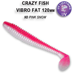 Силиконовая приманка Crazy Fish Vibro Fat 5 / 39-120-9d-6 / Кальмар (4 шт.)