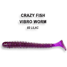 Силиконовая приманка Crazy Fish Vibro Worm 3 / 3-50-2-4 / Креветка (8 шт.)