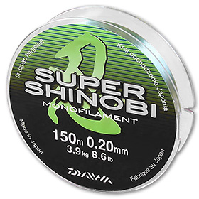 Леска Daiwa Super Shinobi 150m 0,20mm (светло-зеленая)
