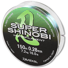 Леска Daiwa Super Shinobi 150m 0,28mm (светло-зеленая)