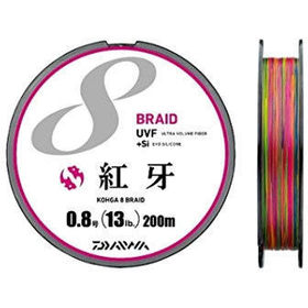 Леска плетеная Daiwa Kohga UVF 8+Si Braid #0.6 200м 0.128мм (многоцветная)