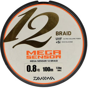 Леска плетеная Daiwa Mega Sensor 12 Braid #12 100м 0.570мм (многоцветная)