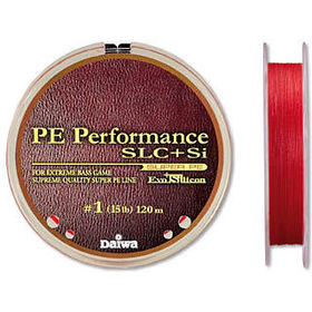Леска плетеная Daiwa Performance PE SLC+Si #1 120м 0.165мм (красная)