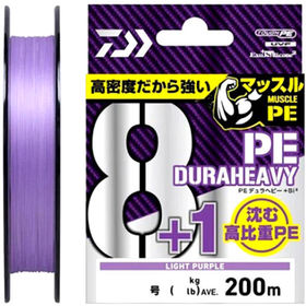 Леска  Daiwa UVF PE DuraHeavy x8 1 SI2 0.6 200м 0.128мм (Light Purple)