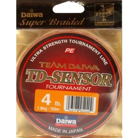 Леска плетеная Daiwa TD Sensor Tournament 150м 0.08мм (Оранжевая)