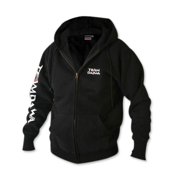 Толстовка на молнии с капюшоном Daiwa Team Zipper Hooded Top Black