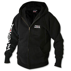 Толстовка на молнии с капюшоном Daiwa Team Zipper Hooded Top Black