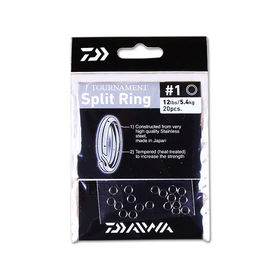 Кольцо заводное Daiwa Tournament Split Ring №1 4,7мм 5,4кг (упаковка - 20шт.)