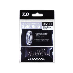 Кольцо заводное Daiwa Tournament Split Ring №2 5,4мм 8,8кг (упаковка - 18шт.)