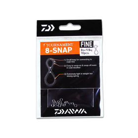 Застежка безузловая Daiwa Tournament 8-Snap Fine (упаковка - 10шт)