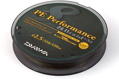 Плетеная леска Daiwa Performance PE 8+Si #1.5 d-0.202мм 21lb 120м 4561*