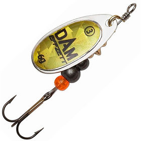 Блесна DAM Effzett Fluo Spinners (10г) Gold Prisma
