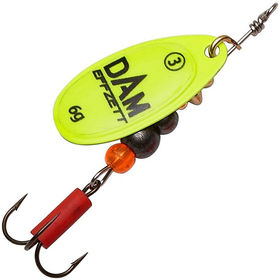 Блесна DAM Effzett Fluo Spinners (10г) Yellow New