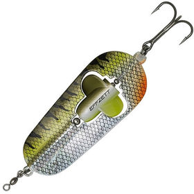Блесна DAM Effzett Rattlin Spoon (40г) Olive/Silver UV