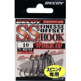 Офсетные крючки Decoy Worm 19 S.S. Hook #10 (9)