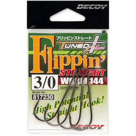 Крючок Decoy Worm 144 Flippin Straight #1/0 (упаковка - 5шт)