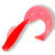 Твистер Delalande Looba (9см) Red glitter (упаковка - 5шт)