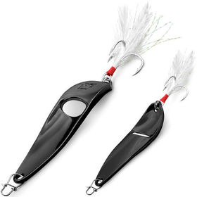 Блесна Delphin Slot Hook №4 (20г) Black Nickel