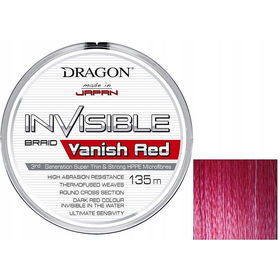 Леска Dragon Invisible 135м 0.10мм (Vanish Red)
