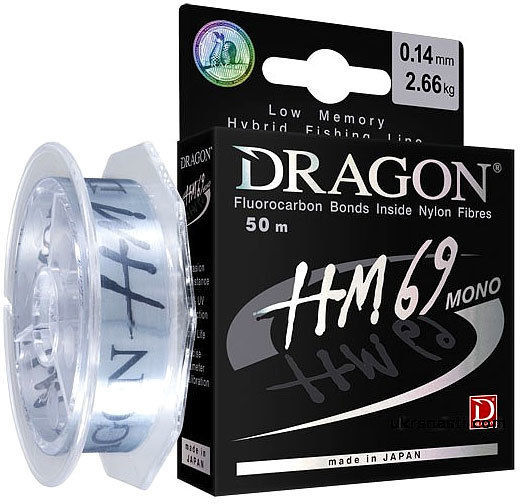 Леска Dragon HM69 Pro 50м 0.081мм (светло-голубая)