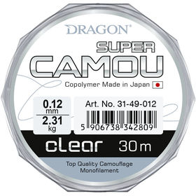 Леска Dragon Super Camou Clear v.2 30м 0.14мм (прозрачная)